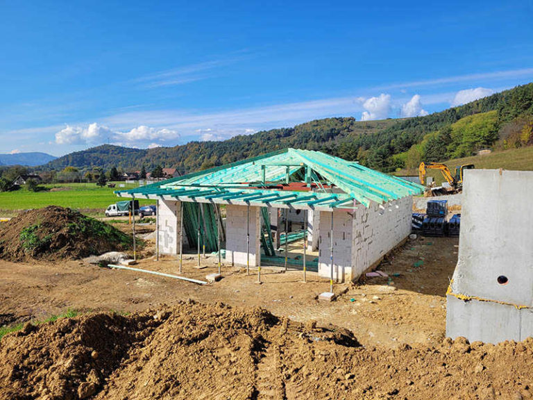 Výstavba rodinného domu v Lučatíne